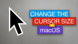 How to Change Cursor Size in macOS | Tech to the Point | Neev THM