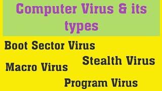 Computer Virus and its types | Virus and its types