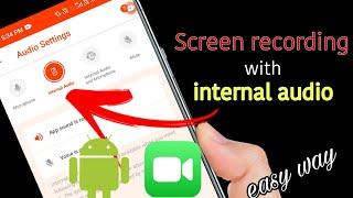 how to record mobile screen with internal audio and mic️| easy steps | simplest app #shorts #tech