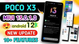 POCO X3 MIUI 13.0.1.0 With Android 12 Global Stable Update | Poco X3 New Miui 13+ Android 12 Update