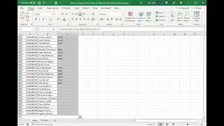 How to compare two columns in different Excel sheets using Vlookup