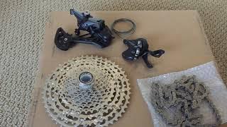 Shimano Deore M5100 drivetrain groupset first look and weight