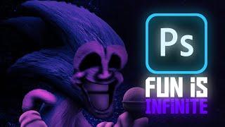 Making Majin Sonic from a Friday Night Funkin' Mod in Photoshop | Speed Edit