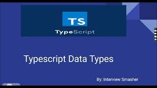 Typescript Data Types | Primitive Data Types in Typescript