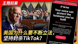 美国为什么要不断立法，坚持封杀TikTok?｜字节跳动｜TikTok｜周受资｜bytedance｜中美｜川普｜拜登｜王局拍案20240319