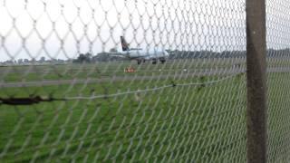 Orbest Orizonia Airlines A320 taxiing down the runway for a turn, then takeoff! Odense Airport.