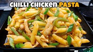 chilli chicken pasta recipe | how to make chilli chicken pasta | ramzan special recipes