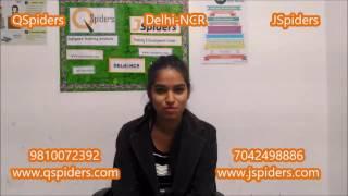 Poornima @QSpiders JSpiders Delhi-Noida-NCR