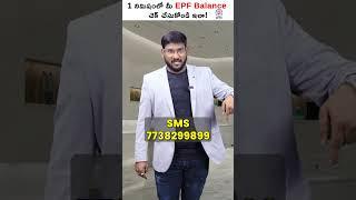 Check Your EPF Balance By SMS In 1 Minute...!  #shorts  #shorts #epfbalancecheck #epf #pf #sms