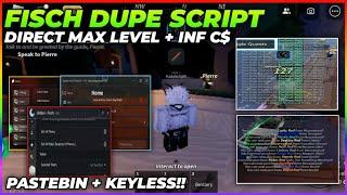 [] Fisch *MAX LEVEL + DUPE* Script KEYLESS | Updated | AutoFarming & Unlock All | Roblox Mobile/PC