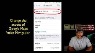 How To Change iPhone Language Accent Of Google Maps Voice Navigation