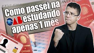 Como passei na OAB estudando apenas 1 mês - MÉTODO DE ESTUDO PARA APROVAÇÃO!