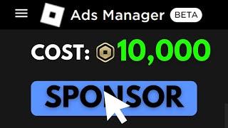 How to use NEW Roblox Ad Manager! (SPONSOR GAMES)