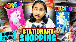 Unicorn Stationery Shopping on a ₹1000 Budget – So Many Cute Finds!  #LearnWithPari