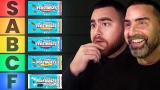 Ranking Every MrBeast Feastables Chocolate Bar With My Dad! (TIER LIST)