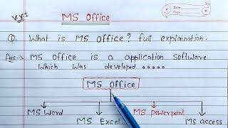 What is MS Office? full Explanation | Introduction to Microsoft Office