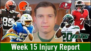 Week 15 Injury Updates & Final Rankings + W - L Picks | 2024 Fantasy Football