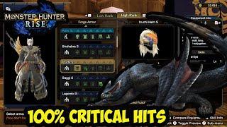 Best High Rank Longsword Build 100% Affinity! | Monster Hunter Rise