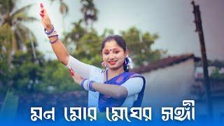 Mono Mor Megher Sangi Dance Cover | Rabindra Sangeet Dance | Nacher Jagat