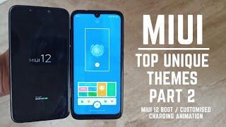 Miui 11 best unique themes part 2 / Miui 12 boot animation / cool charging animation / hindi