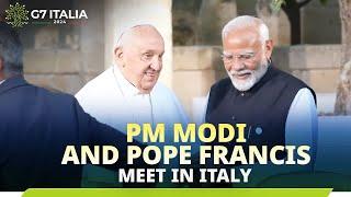 PM Modi holds a warm conversation with Pope Francis in Italy