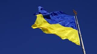 Ukrainian Flag Waving - 4K, 4 Hours Video. Screensaver