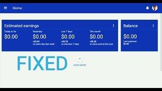 How to fix YouTube AdSense Estimated Earnings Stuck at zero - 0$ from your phone