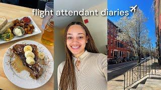 flight attendant diaries ep.4️ crazy 5 day, french toast in philly