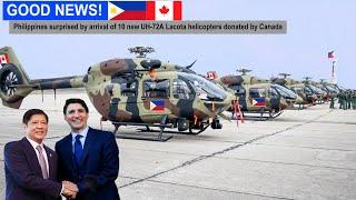 Philippines surprised by arrival of 10 new UH-72A LACOTA helicopters donated by Canada