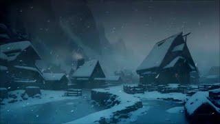 Strong blizzard at a frozen village - Winter ambience sounds for sleeping - Howling winds - 10 hours