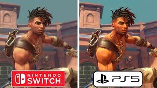 Prince of Persia The Lost Crown PS5 vs Nintendo Switch Graphics Comparison