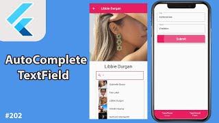 Flutter Tutorial - AutoComplete TextField & AutoComplete Search TextField With JSON Data