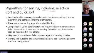 VCE Software Development exam revision session