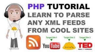 simpleXML PHP tutorial learn to parse any XML files and RSS feeds