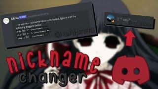  automatic nickname changer (mimu bot) discord tutorial! ┇verzsana