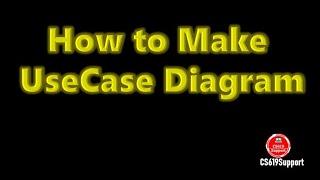 How to Make UseCase diagram