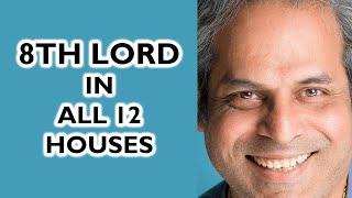 8th lord through all 12 houses in Astrology