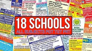 APS/SAINIK & 18 SCHOOLS TEACHERS VACANCY 2024-25 || FRESHERS ELIGIBLE || DELHI NCR ALL SUBJECTS