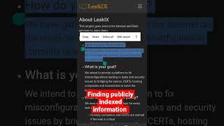 Find publicly indexed info #bugbountytip #bugbountytips #bugbounty #shorts #shortsvideo #viral