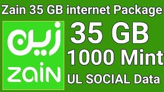 How to Get Zain Sim 35 GB Monthly INTERNET | ZainUnlimited Social media