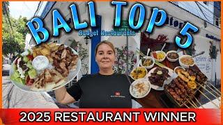 Top 5 Bali  Budget Restaurant/ Warung  -  2025 Winner Announced  -    Voted by Bec & Matt