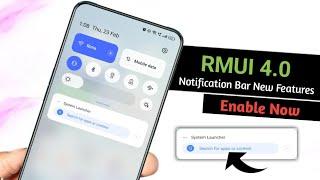 Realme UI 4.0 Notification bar New Feature | Realme ui 4.0 update |Android 13 hidden features