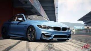 BMW M4 with akrapovic exhuast top speed in assetto corsa