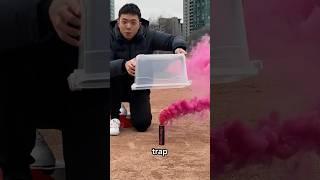 What happens if you trap smoke in a box?