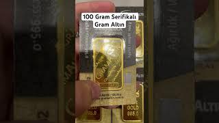 Serifikalı 100 gram altın alış satışı tanıtımı. #gramaltın #altın #keşfet #yatırım #gold