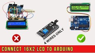 how to connect 16x2 lcd display with Arduino using i2c module interface