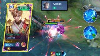 AAMON  IS UNSTOPPABLE INSANE DAMAGE || AAMON ONE SHOT BUILD || MLBB||