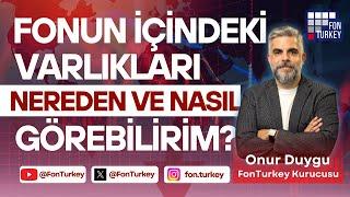 Fonun içindeki varlıkları ve neye yatırım yaptığını görmek mümkün