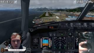 [P3D] Genoa RWY28 Offset ILS Landing | PMDG -737-700