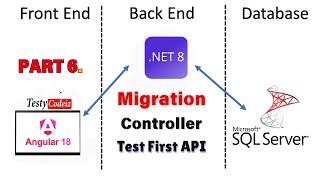 Angular 18 CRUD with ASP.NET Core Web API using Entity Framework Core | Data Migration in .net